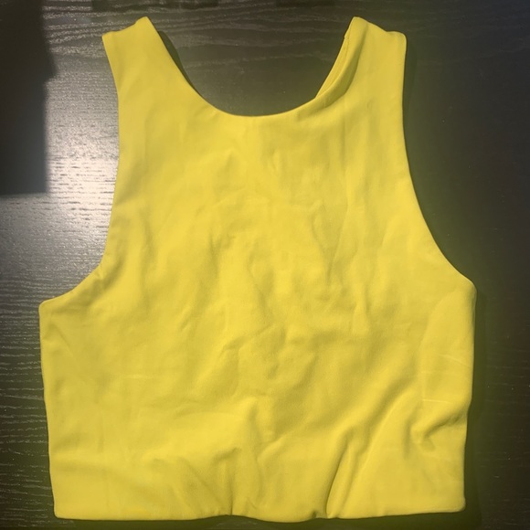 GIRLFRIEND COLLECTIVE Dylan Bra Chartreuse - Picture 3 of 4